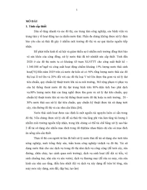 Nghiên cứu công nghệ lọc ODM 2F trong xử lý nước thải đô thị
