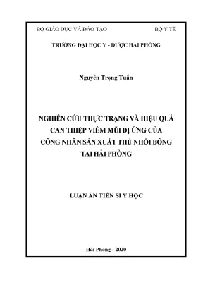 Nghiên cứu hiệu quả can thiệp viêm mũi dị ứng cho công 