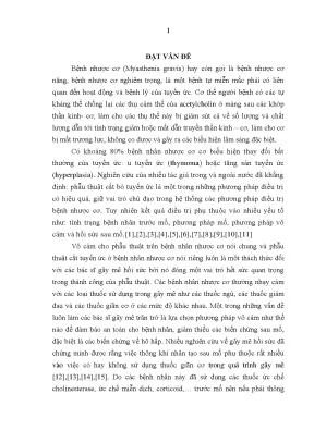 Nghiên cứu phương pháp gây mê không dùng thuốc giãn cơ 