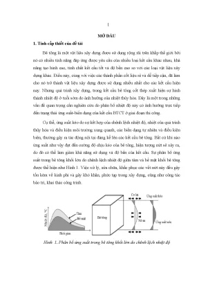 Phân Tích Nhiệt Độ và Ứng Suất Trong Bê Tông Cốt Thép
