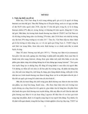 Giải pháp logistics cho thương mại điện tử tại Việt Nam 