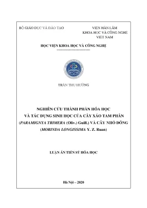 Nghiên cứu thành phần hóa học và tác dụng sinh học của 