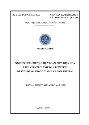 Nghiên cứu chế tạo hệ vi cảm biến điện hoá từ polyme dẫn 