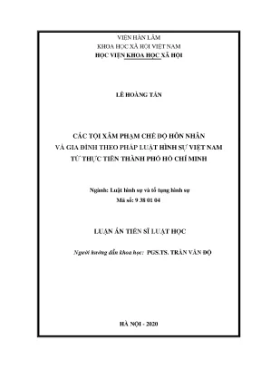 Tội xâm phạm chế độ hôn nhân và gia đình theo pháp luật