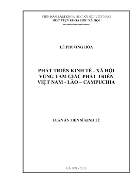 Phát triển kinh tế xã hội vùng tam giác phát triển Việt 