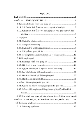 Nghiên cứu rối loạn giọng nói ở nữ giáo viên tiểu học 