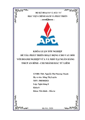 Phát triển cho vay doanh nghiệp vừa và nhỏ tại ngân hàng 