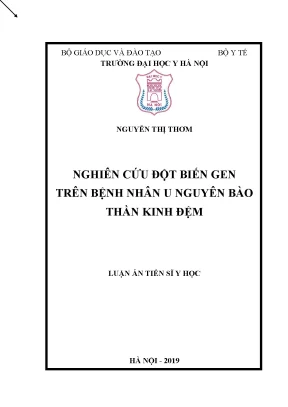 Nghiên cứu đột biến gen trong u nguyên bào thần kinh đệm