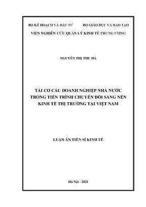Tái cơ cấu doanh nghiệp nhà nước trong nền kinh tế thị