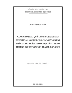 Nâng cao hiệu quả công nghệ khoan tuần hoàn nghịch cho 