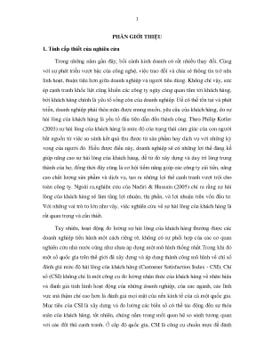 Mức độ hài lòng của khách hàng với bảo hiểm nhân thọ tại