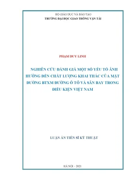 Đánh giá yếu tố ảnh hưởng đến chất lượng khai thác mặt 