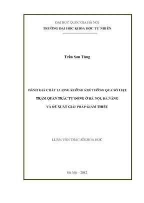 Đánh Giá Chất Lượng Không Khí Tại Hà Nội Và Đà Nẵng:
