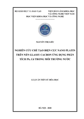 Nghiên cứu chế tạo điện cực nano platin trên nền glassy 