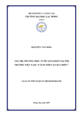 Giá trị thương hiệu nước giải khát tại Việt Nam: Cách 