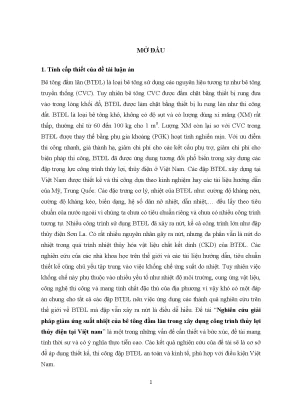 Giải pháp giảm ứng suất nhiệt bê tông đầm lăn trong công