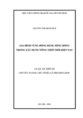 Nghiên cứu gia đình vùng đồng bằng sông Hồng trong xây 