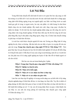 Phát triển trung tâm chuyển giao công nghệ viễn thông 