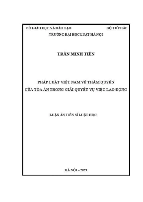 Thẩm quyền của Tòa án trong giải quyết vụ việc lao động