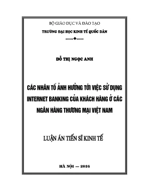 Những yếu tố ảnh hưởng đến việc sử dụng internet banking