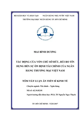Tác động của vốn chủ sở hữu và rủi ro tín dụng đến ổn