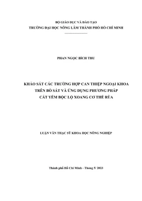 Nghiên cứu can thiệp ngoại khoa trên bò sát và phương