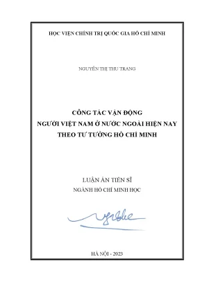 Vận động người Việt Nam ở nước ngoài theo tư tưởng Hồ 