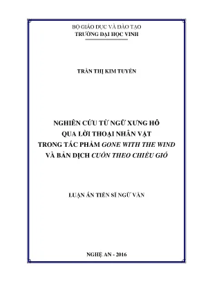 Nghiên cứu từ ngữ xưng hô trong tác phẩm 'Cuốn theo