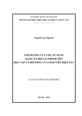 Tác động của Facebook đến học tập và đời sống sinh viên