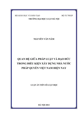 Pháp luật và đạo đức trong xây dựng nhà nước pháp quyền