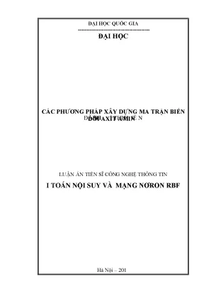 Cập nhật phương pháp xây dựng ma trận biến đổi axít amin