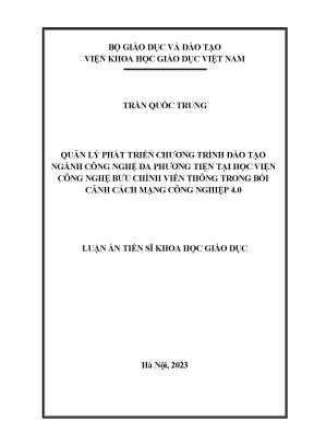 Phát triển chương trình đào tạo công nghệ đa phương tiện