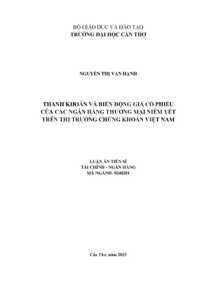 Tác động của thanh khoản đến biến động giá cổ phiếu ngân