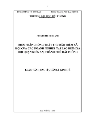 Biện Pháp Chống Thất Thu Bảo Hiểm Xã Hội Tại Doanh