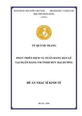 Phát triển dịch vụ ngân hàng bán lẻ tại Ngân hàng TM