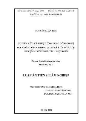 Nghiên cứu ứng dụng công nghệ địa không gian trong quản 