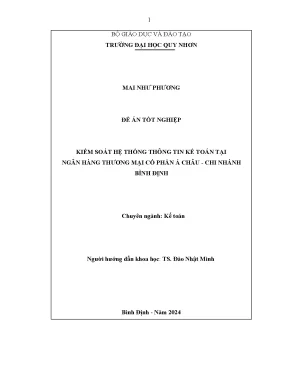 Nghiên cứu hệ thống thông tin kế toán tại ngân hàng Á