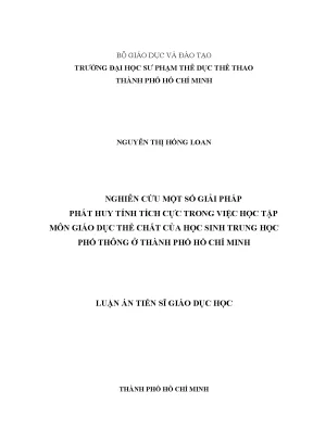 Giải pháp nâng cao tính tích cực trong học tập giáo dục