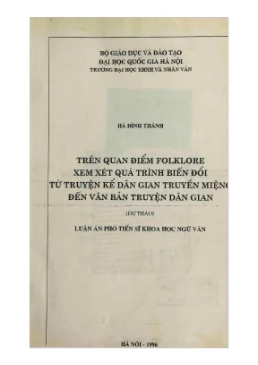 Biến Đổi Truyện Kể Dân Gian: Từ Truyền Miệng Đến Văn Bản
