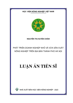 Phát triển doanh nghiệp nhỏ và vừa trong nông nghiệp tại