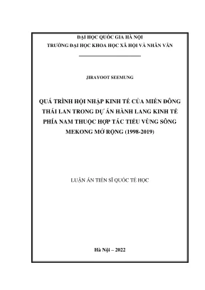 Hội Nhập Kinh Tế Miền Đông Thái Lan: Phân Tích Dự Án