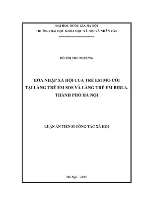 Hòa Nhập Xã Hội Cho Trẻ Em Mồ Côi Tại Làng Trẻ Em SOS Và