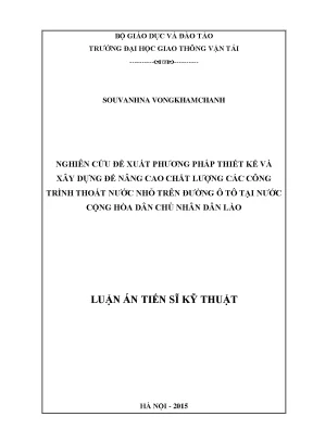 Phương pháp nâng cao chất lượng công trình thoát nước 
