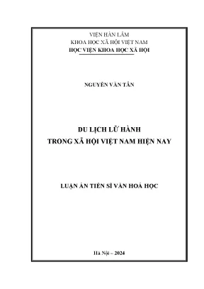 Nghiên cứu du lịch lữ hành tại Việt Nam hiện nay