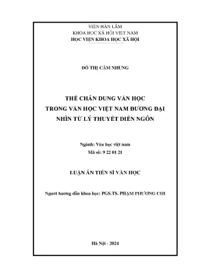 Nghiên cứu chân dung văn học trong văn học Việt Nam