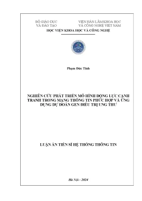 Mô Hình Động Lực Cạnh Tranh Trong Mạng Thông Tin Phức 