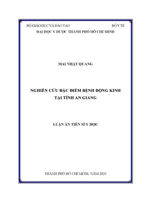 Nghiên cứu đặc điểm bệnh động kinh tại An Giang - Luận 