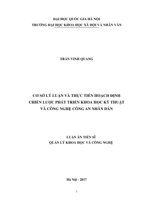 Chiến lược phát triển khoa học và công nghệ trong công