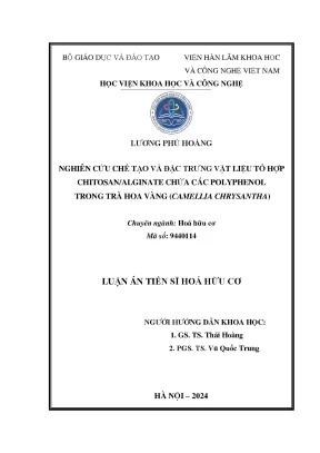 Nghiên cứu chế tạo vật liệu tổ hợp chitosanalginate chứa