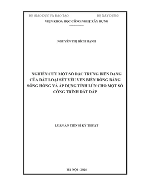 Nghiên cứu biến dạng đất sét yếu ven biển và ứng dụng 